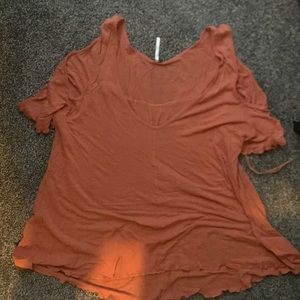 Free people xs boho tank and orange could shoulder M top bundle! Barely worn!